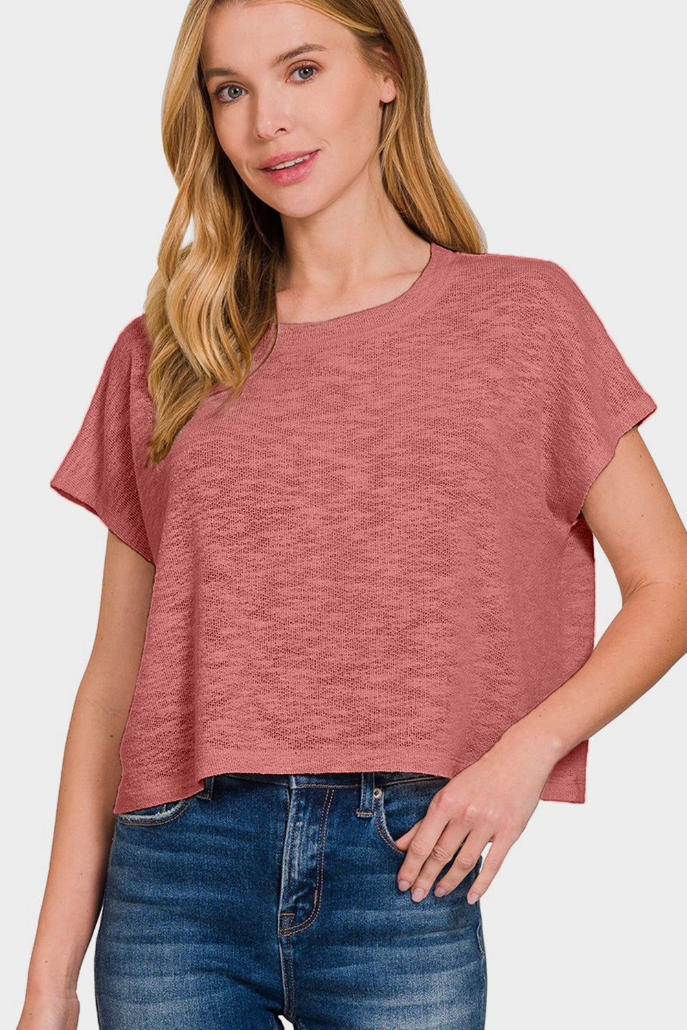 Zenana Round Neck Short Sleeve T-Shirt