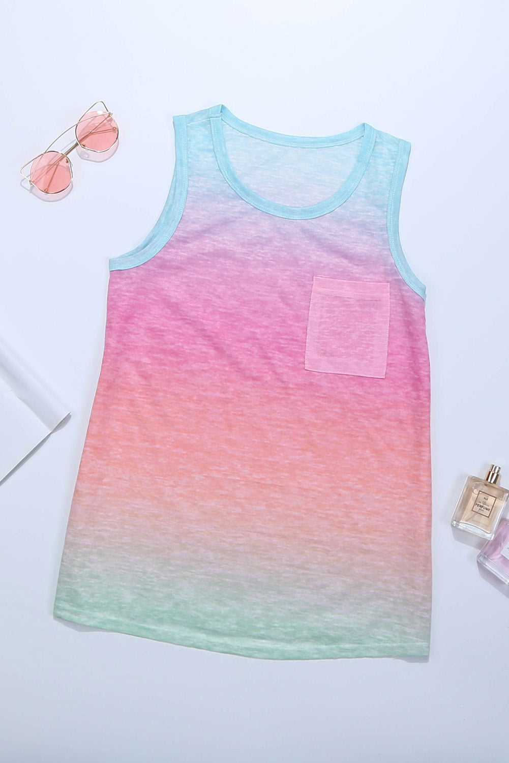 Multicolor Ombre Tank Top