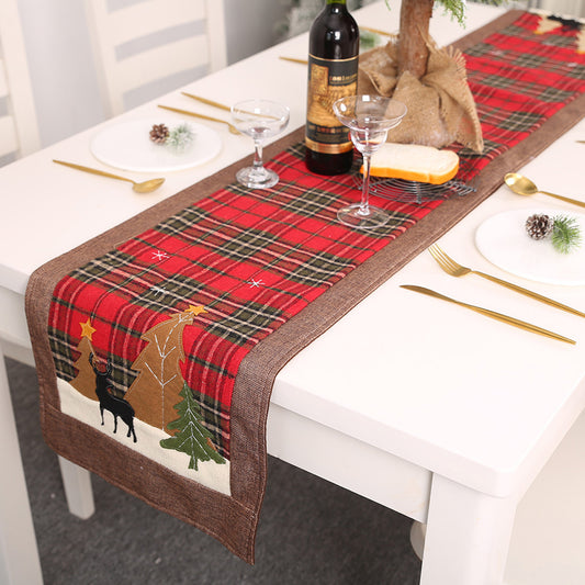 Plaid Christmas Table Runner